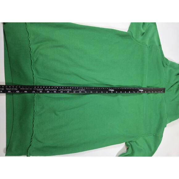 Derek Heart Green Graphic Hoodie Sweatshirt Dress Tunic NYC 22 Phys Ed Size XL - Picture 7 of 8